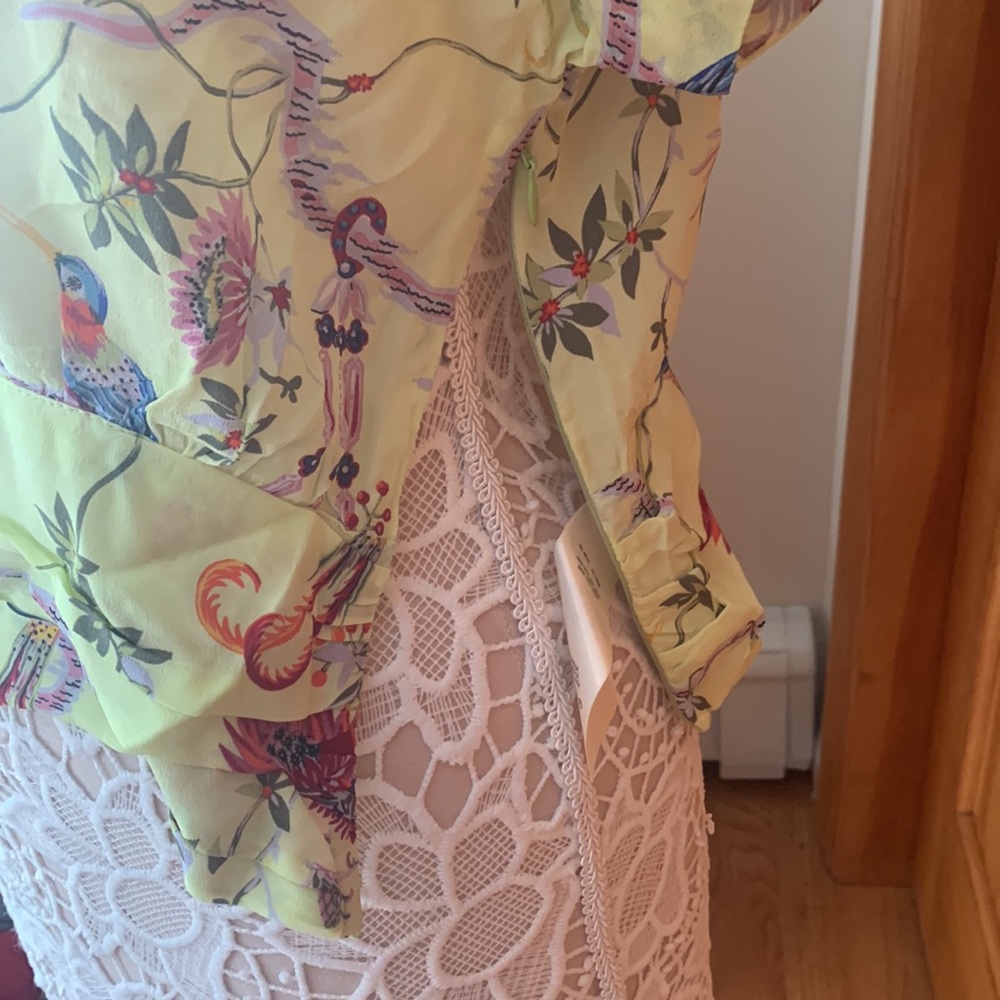 NWT Anthropologie Garden Silk Blouse - Picture 9 of 12